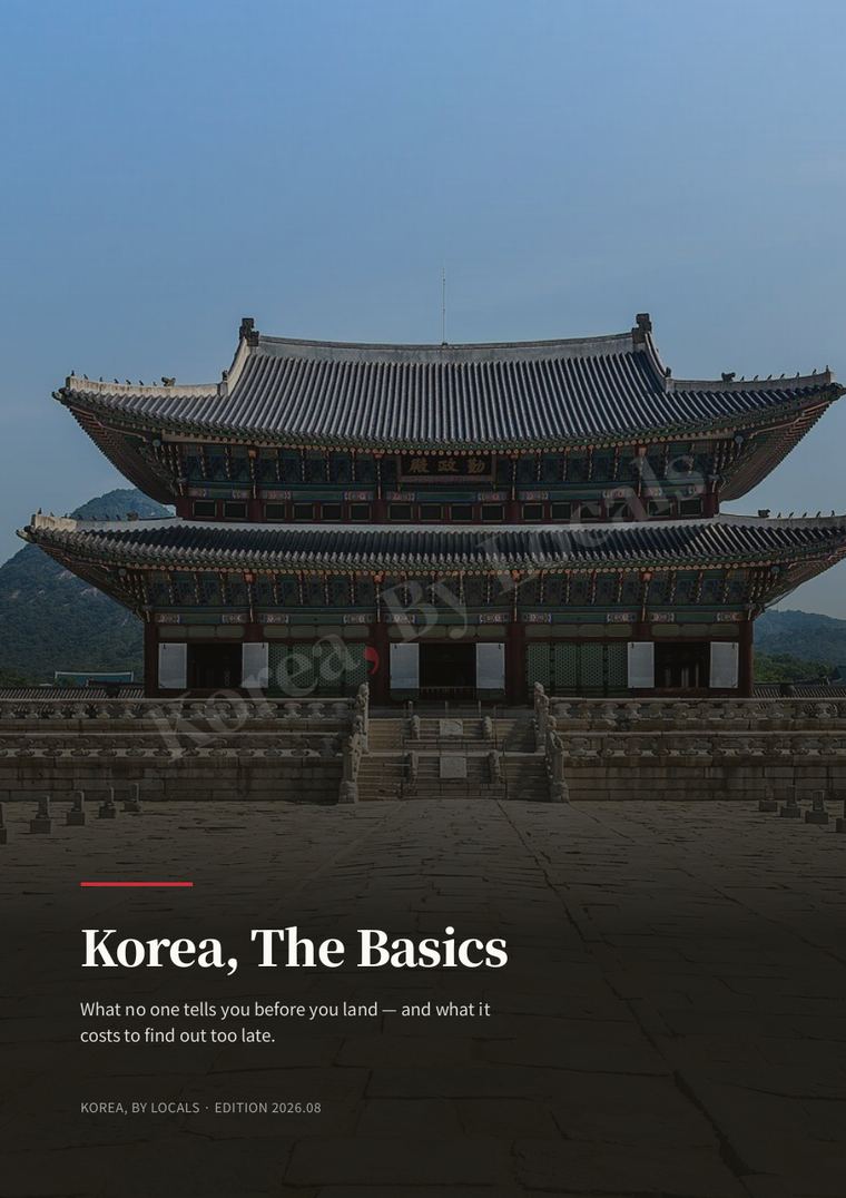 Korea, The Basics guidebook cover